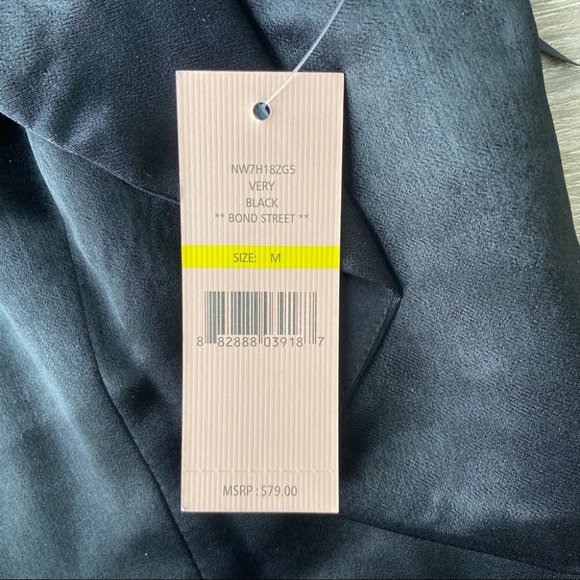 NWT NANETTE Lepore Satin Cold Shoulder Blouse - Picture 5 of 11